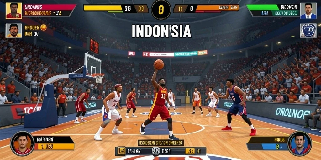 Pemandangan yang menakjubkan dalam permainan.