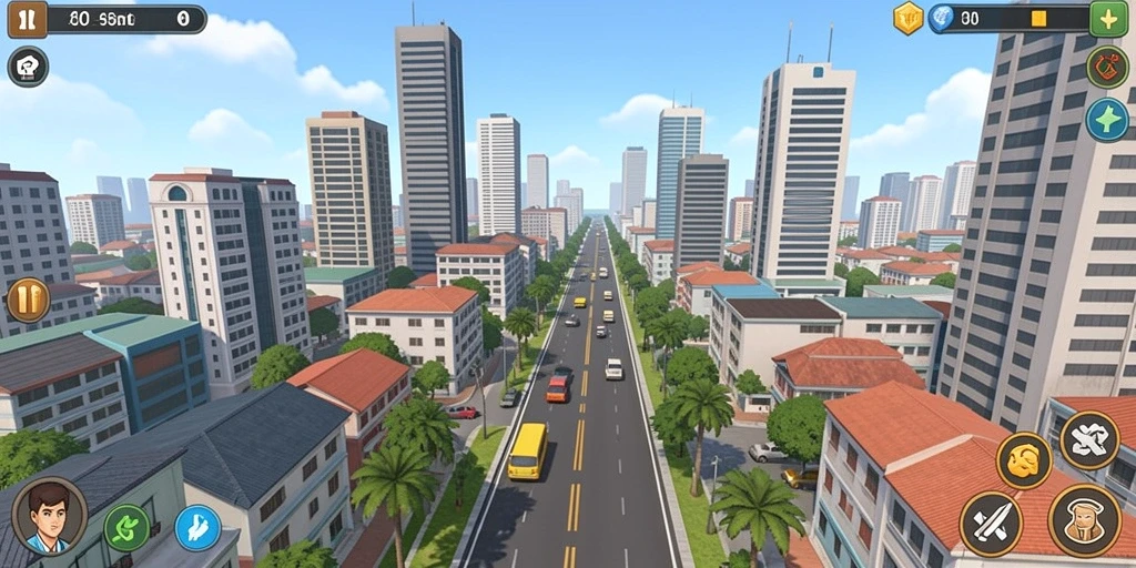 Fitur multiplayer yang menyenangkan dengan pemain lain.