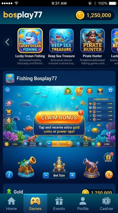 bosplay77 — layar beranda